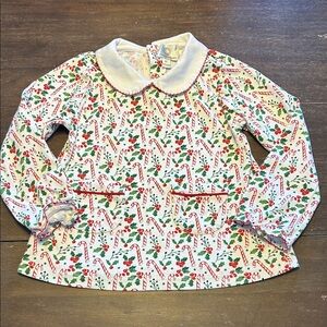 The Proper Peony Pima Cotton Red/Green Christmas Long Sleeved Shirt